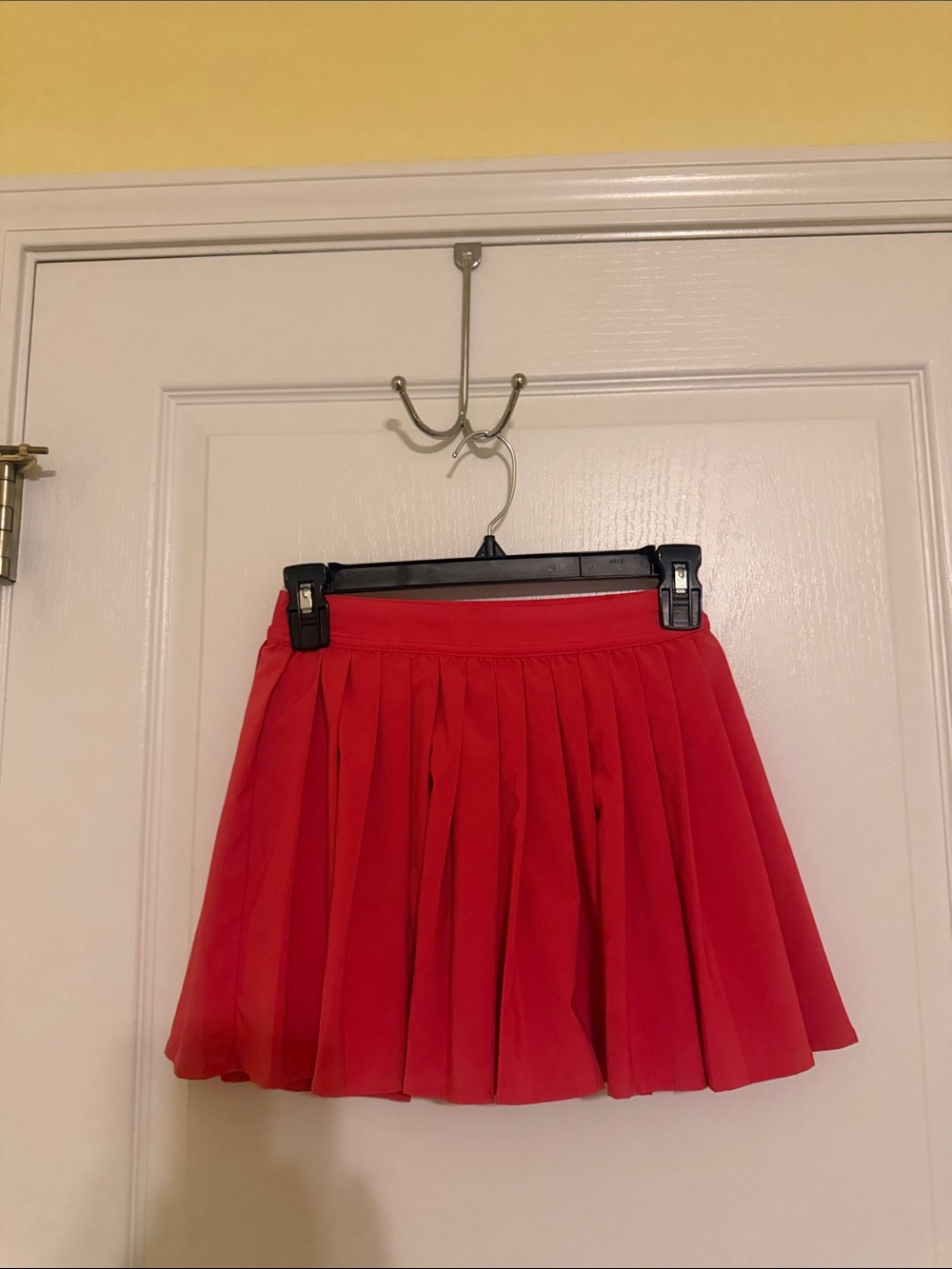 lululemon athletica Red Pleated Skater Skirt